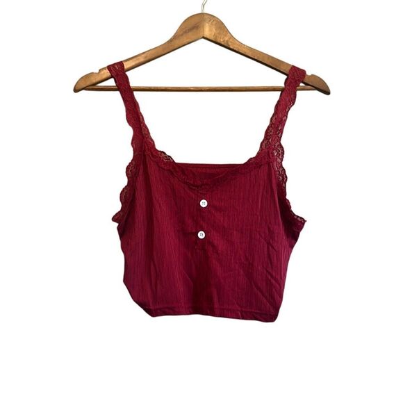 Cropped tank‎ top size X-Large red - Picture 1 of 5